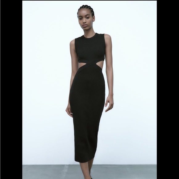 Zara Cut Out Dress BNWT - Picture 1 of 7